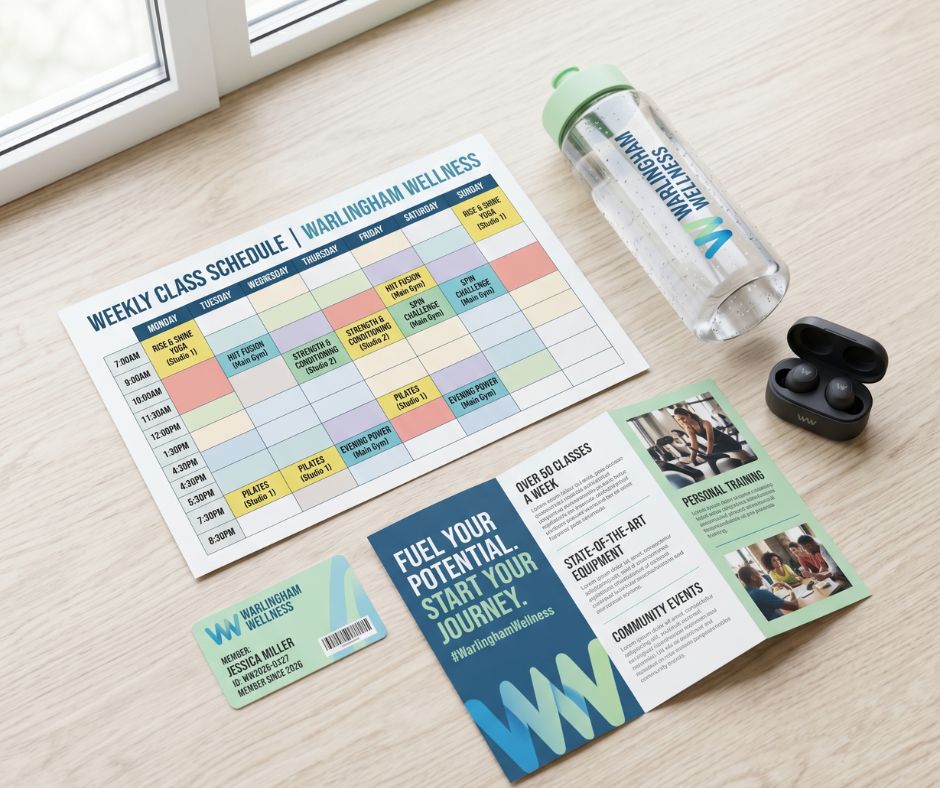 gym personal trainer stationery