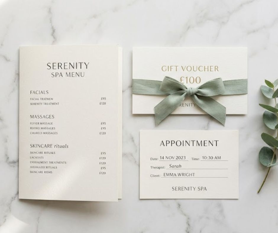 printing for salons and spas