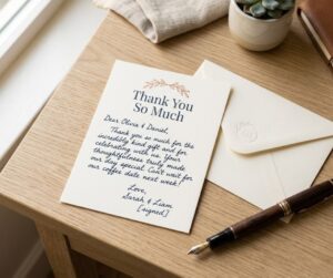 thank you note